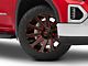 Fuel Wheels Contra Gloss Black with Red Tint 6-Lug Wheel; 22x10; -19mm Offset (19-24 Sierra 1500)