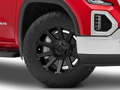 Fuel Wheels Contra Satin Black 6-Lug Wheel; 20x9; 19mm Offset (19-24 Sierra 1500)