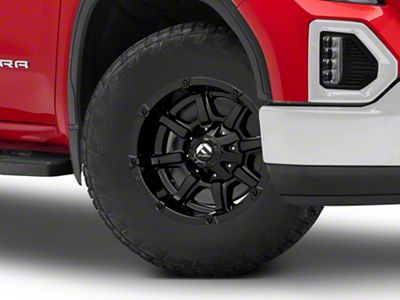 Fuel Wheels Coupler Gloss Black 6-Lug Wheel; 18x9; 1mm Offset (19-25 Sierra 1500)