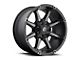 Fuel Wheels Coupler Matte Black Double Dark Tint 6-Lug Wheel; 18x9; 1mm Offset (19-24 Sierra 1500)