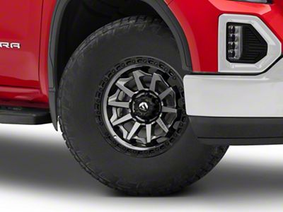 Fuel Wheels Covert Matte Gunmetal with Black Bead Ring 6-Lug Wheel; 17x8.5; 14mm Offset (19-24 Sierra 1500)