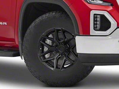 Fuel Wheels Flux Blackout 6-Lug Wheel; 18x9; 30mm Offset (19-25 Sierra 1500)