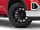 Fuel Wheels Fusion Forged Burn Matte Black with Gloss Black Lip 6-Lug Wheel; 22x12; -44mm Offset (19-24 Sierra 1500)