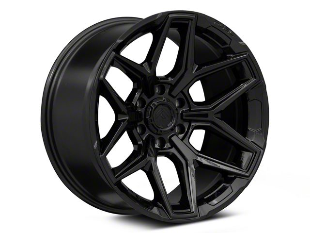 Fuel Wheels Fusion Forged Flux Gloss Black 6-Lug Wheel; 17x9; -12mm Offset (14-18 Sierra 1500)