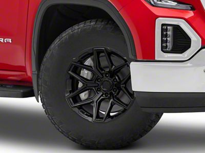 Fuel Wheels Fusion Forged Flux Gloss Black 6-Lug Wheel; 18x9; 1mm Offset (19-24 Sierra 1500)