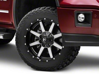 Fuel Wheels Maverick Matte Black Machined 6-Lug Wheel; 20x9; 1mm Offset (14-18 Sierra 1500)