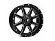 Fuel Wheels Maverick Matte Black Milled 6-Lug Wheel; 20x9; 20mm Offset (14-18 Sierra 1500)