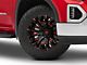 Fuel Wheels Quake Gloss Black Milled with Red Tint 6-Lug Wheel; 20x9; 1mm Offset (19-24 Sierra 1500)