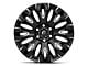 Fuel Wheels Quake Gloss Black Milled 6-Lug Wheel; 20x9; 1mm Offset (19-24 Sierra 1500)