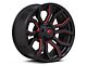 Fuel Wheels Rage Gloss Black Red Tinted 6-Lug Wheel; 20x9; 1mm Offset (14-18 Sierra 1500)