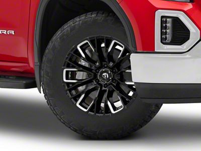 Fuel Wheels Rebar Gloss Black Milled 6-Lug Wheel; 20x9; 1mm Offset (19-24 Sierra 1500)