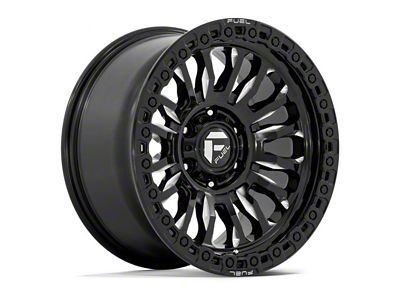 Fuel Wheels Rincon Gloss Black Milled 6-Lug Wheel; 17x9; -12mm Offset (99-06 Sierra 1500)