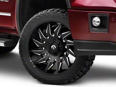Fuel Wheels Saber Gloss Black Milled 6-Lug Wheel; 22x10; -18mm Offset (14-18 Sierra 1500)