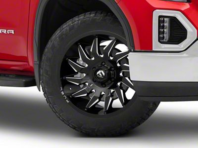 Fuel Wheels Saber Gloss Black Milled 6-Lug Wheel; 24x12; -44mm Offset (19-24 Sierra 1500)