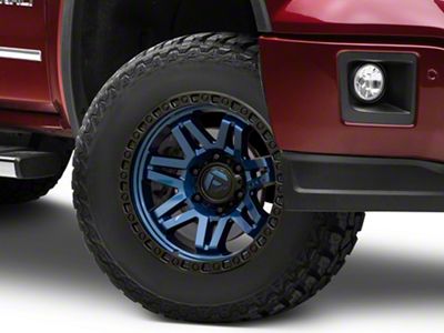 Fuel Wheels Syndicate Dark Blue with Black Ring 6-Lug Wheel; 17x9; -12mm Offset (14-18 Sierra 1500)