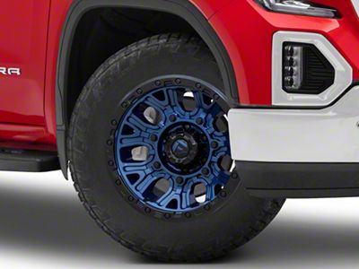 Fuel Wheels Traction Dark Blue with Black Ring 6-Lug Wheel; 20x10; -18mm Offset (19-25 Sierra 1500)