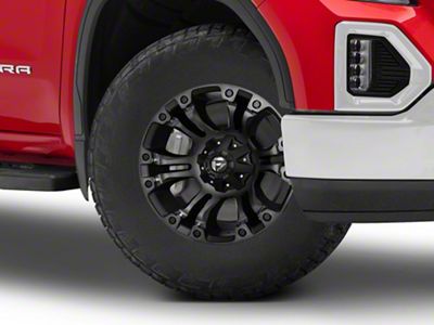 Fuel Wheels Vapor Matte Black Double Dark Tint 6-Lug Wheel; 18x9; 1mm Offset (19-24 Sierra 1500)