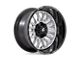 Fuel Wheels Arc Silver Brushed Face with Milled Black Lip 8-Lug Wheel; 22x12; -44mm Offset (20-24 Sierra 2500 HD)