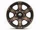 Fuel Wheels Beast Matte Black Double Dark Tint 8-Lug Wheel; 18x9; 1mm Offset (07-10 Sierra 2500 HD)