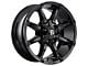 Fuel Wheels Coupler Gloss Black 8-Lug Wheel; 20x9; 1mm Offset (07-10 Sierra 2500 HD)