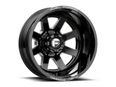 Fuel Wheels FF09D Matte Black Milled 8-Lug Wheel; 24x12; -50mm Offset (20-25 Sierra 2500 HD)