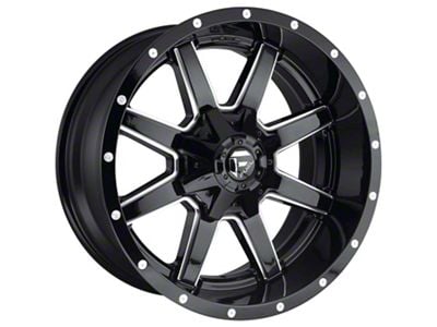 Fuel Wheels Maverick Gloss Black Milled 8-Lug Wheel; 18x9; 20mm Offset (20-24 Sierra 2500 HD)