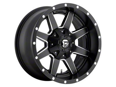 Fuel Wheels Maverick Matte Black Milled 8-Lug Wheel; 18x9; 1mm Offset (07-10 Sierra 2500 HD)