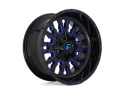 Fuel Wheels Stroke Gloss Black with Blue Tinted Clear 8-Lug Wheel; 20x9; 1mm Offset (20-25 Sierra 2500 HD)