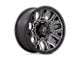 Fuel Wheels Traction Matte Gunmetal with Black Ring 8-Lug Wheel; 20x9; 1mm Offset (20-24 Sierra 2500 HD)