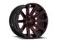 Fuel Wheels Contra Gloss Black with Red Tint Clear 8-Lug Wheel; 20x10; -18mm Offset (07-10 Sierra 3500 HD SRW)