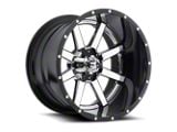 Fuel Wheels Maverick Chrome with Gloss Black Lip 8-Lug Wheel; 22x14; -70mm Offset (20-25 Sierra 3500 HD SRW)