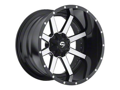 Fuel Wheels Maverick Matte Black Machined 8-Lug Wheel; 20x10; -18mm Offset (07-10 Sierra 3500 HD SRW)
