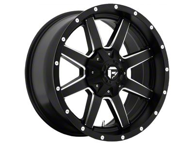 Fuel Wheels Maverick Matte Black Milled 8-Lug Wheel; 18x9; 20mm Offset (07-10 Sierra 3500 HD SRW)