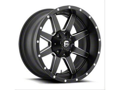 Fuel Wheels Maverick Matte Black Milled 8-Lug Wheel; 22x10; -24mm Offset (20-24 Sierra 3500 HD SRW)