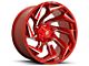 Fuel Wheels Reaction Candy Red Milled 8-Lug Wheel; 22x12; -44mm Offset (20-24 Sierra 3500 HD SRW)