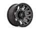 Fuel Wheels Traction Matte Gunmetal with Black Ring 8-Lug Wheel; 20x10; -18mm Offset (20-25 Sierra 3500 HD SRW)