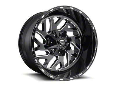 Fuel Wheels Triton Gloss Black Milled 8-Lug Wheel; 22x10; -18mm Offset (11-14 Sierra 3500 HD SRW)