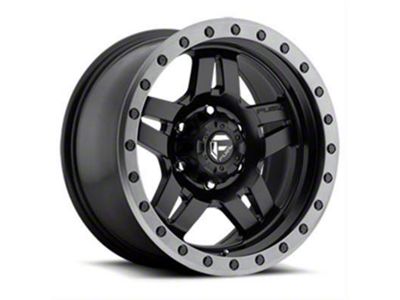 Fuel Wheels Anza Matte Black with Gunmetal Ring 6-Lug Wheel; 18x9; 19mm Offset (19-24 Silverado 1500)