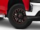 Fuel Wheels Assault Matte Black Red Milled 6-Lug Wheel; 17x9; -12mm Offset (19-24 Silverado 1500)