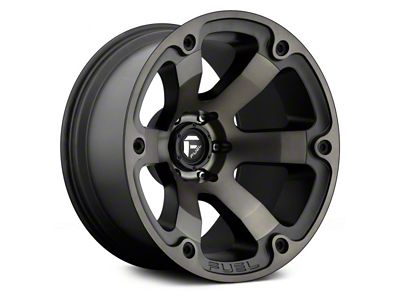 Fuel Wheels Beast Matte Black Double Dark Tint 6-Lug Wheel; 17x9; 19mm Offset (14-18 Silverado 1500)
