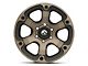 Fuel Wheels Beast Matte Black Double Dark Tint 6-Lug Wheel; 18x9; 19mm Offset (19-24 Silverado 1500)