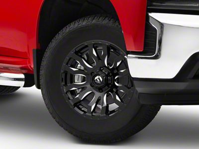 Fuel Wheels Blitz Gloss Black Milled 6-Lug Wheel; 18x9; 1mm Offset (19-24 Silverado 1500)
