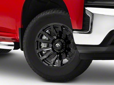 Fuel Wheels Blitz Gloss Black 6-Lug Wheel; 18x9; 1mm Offset (19-24 Silverado 1500)