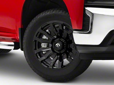 Fuel Wheels Blitz Gloss Black 6-Lug Wheel; 20x9; 20mm Offset (19-24 Silverado 1500)