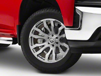 Fuel Wheels Blitz Platinum Brushed Gunmetal 6-Lug Wheel; 20x9; 20mm Offset (19-24 Silverado 1500)