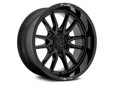Fuel Wheels Clash Gloss Black 6-Lug Wheel; 20x9; 1mm Offset (19-24 Silverado 1500)