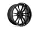 Fuel Wheels Clash Gloss Black 6-Lug Wheel; 22x10; -18mm Offset (19-24 Silverado 1500)