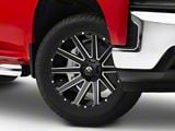 Fuel Wheels Contra Matte Black Milled 6-Lug Wheel; 20x9; 19mm Offset (19-25 Silverado 1500)