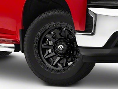 Fuel Wheels Covert Matte Black 6-Lug Wheel; 20x9; 1mm Offset (19-24 Silverado 1500)
