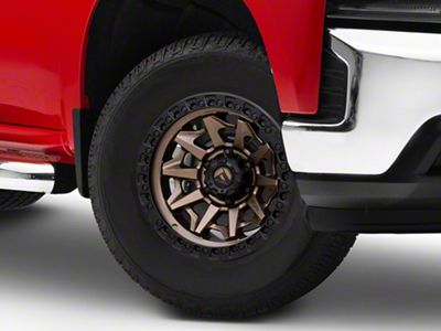 Fuel Wheels Covert Matte Bronze with Black Bead Ring 6-Lug Wheel; 17x9; 1mm Offset (19-24 Silverado 1500)